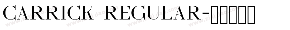 Carrick Regular字体转换